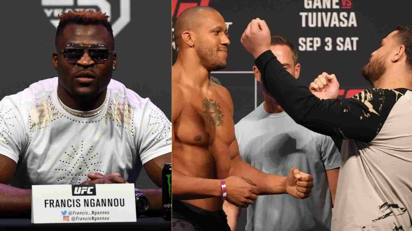 Heavyweight champion Francis Ngannou reveals his pick for Ciryl Gane vs Tai Tuivasa fight at UFC Paris