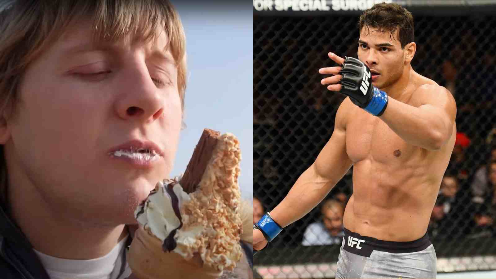 Paulo Costa cancels his icecream competition against Paddy Pimblett in hilarious fashion after the Scouser was allegedly arrested for “High-Speed Eating”