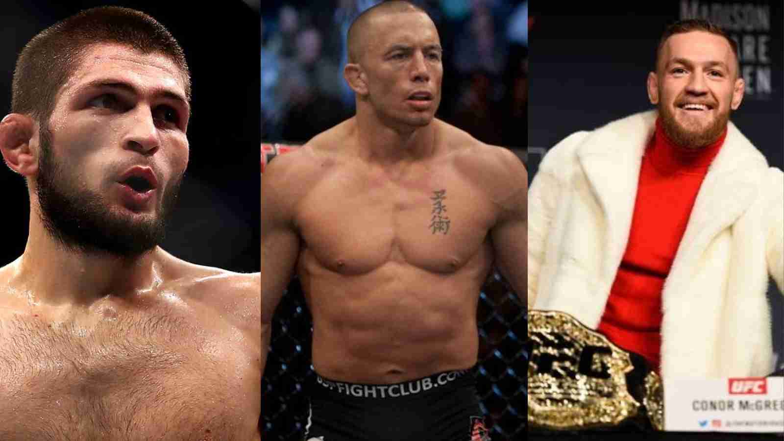 Georges St Pierre names Khabib Nurmagomedov and Conor McGregor among many others as the greatest fighters on his “Mount Rushmore of MMA”