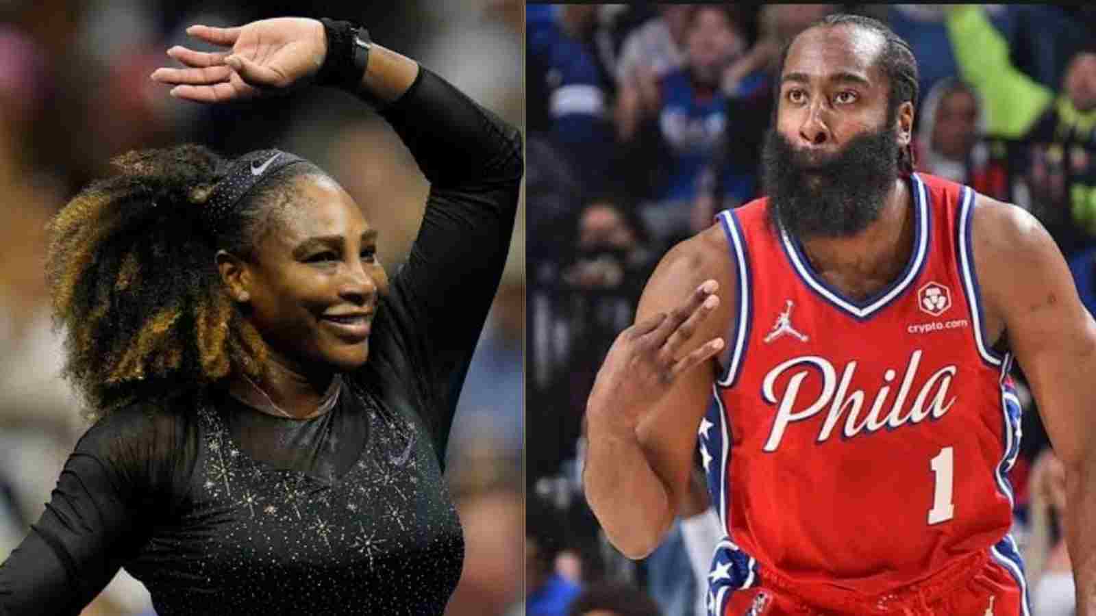 “She’s still the GOAT” James Harden bids adieu to Serena Williams after bowing out of US Open 2022