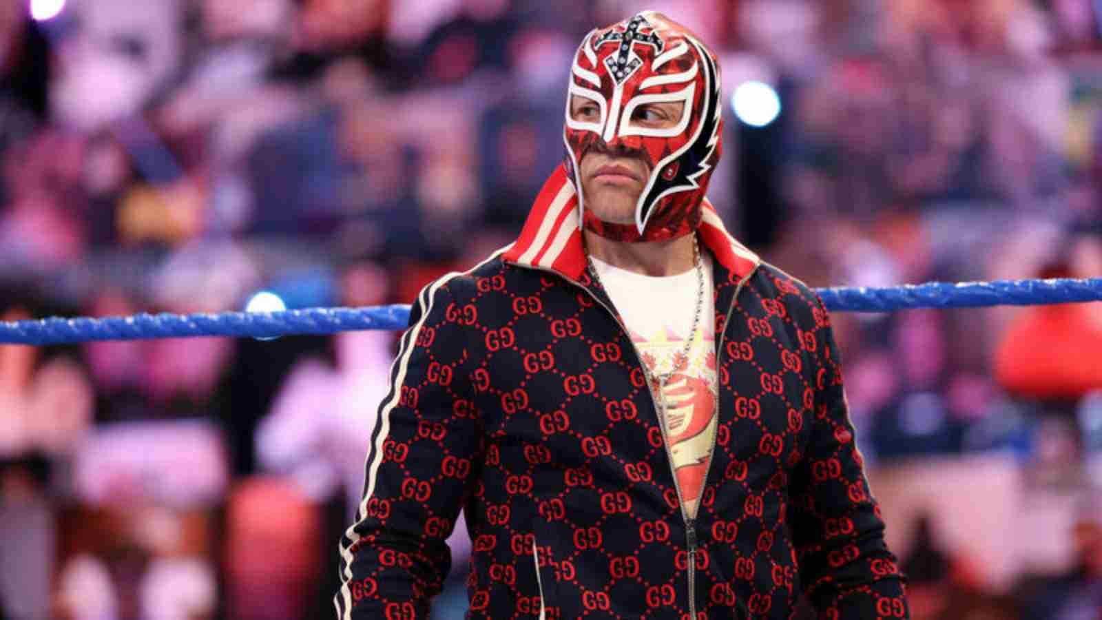 Rey Mysterio reacts after getting BACKSTABBED by his son last night