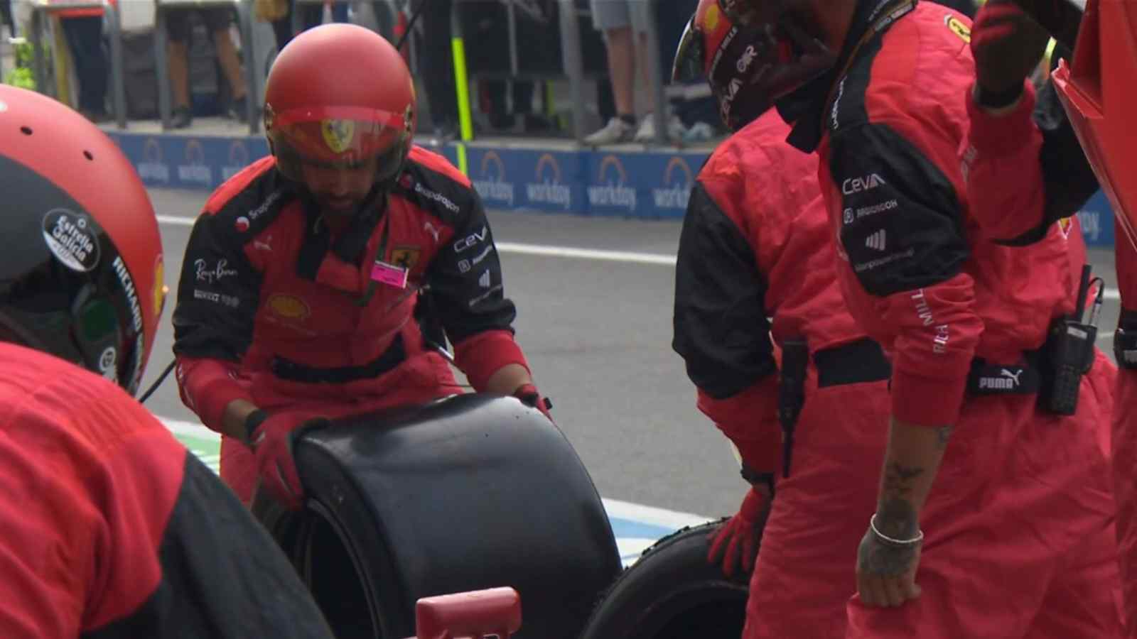 “That’s clown shit,” Tifosi left furious after Carlos Sainz’s race is ruined after Ferrari pit stop blunder