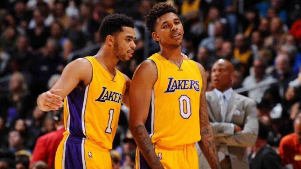 D'Angelo Russell and Nick Young