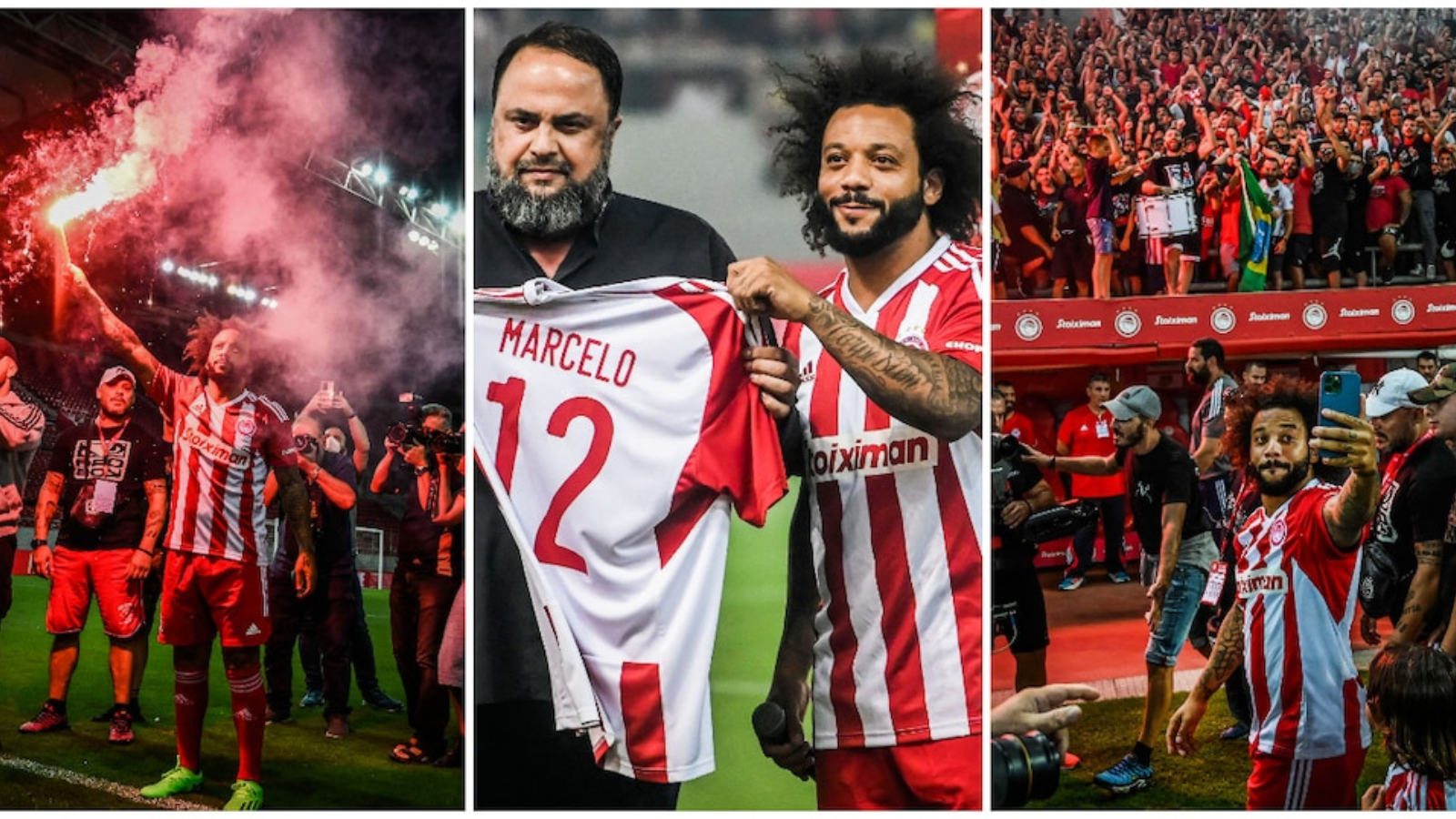 WATCH: 20,000 fans of Olympiacos give warm reception to Real Madrid Legend Marcelo