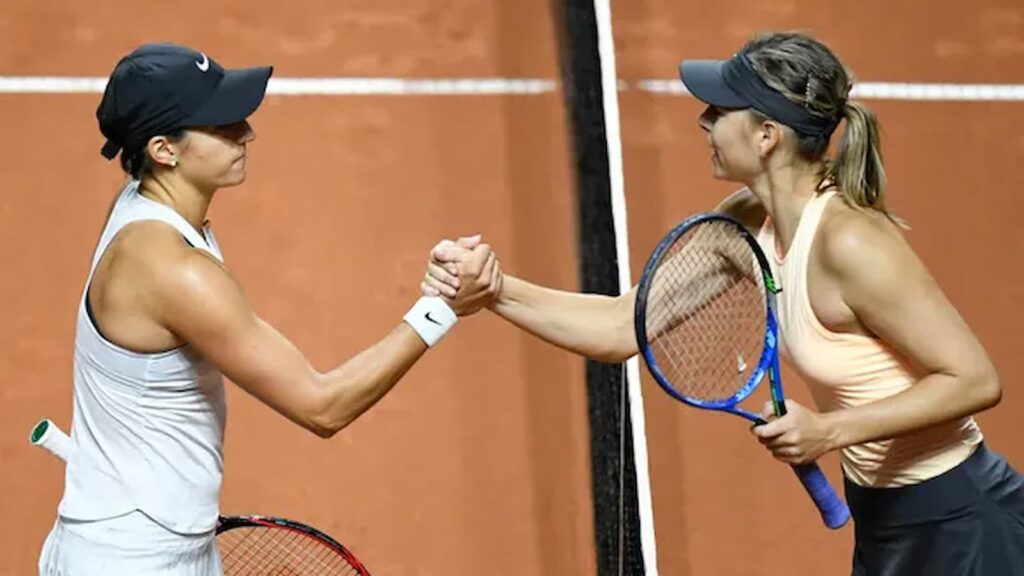 Caroline Garcia and Maria Sharapova