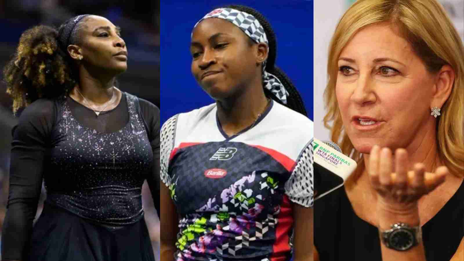 “She does not like Black tennis Players” Chris Evert labelled RACIST after fans notice her criticism of Coco Gauff and Serena Williams