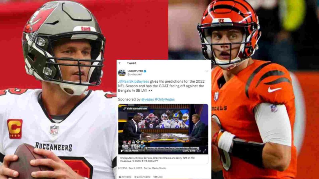 Skip Bayless picks Brady- Burrow for Super Bowl