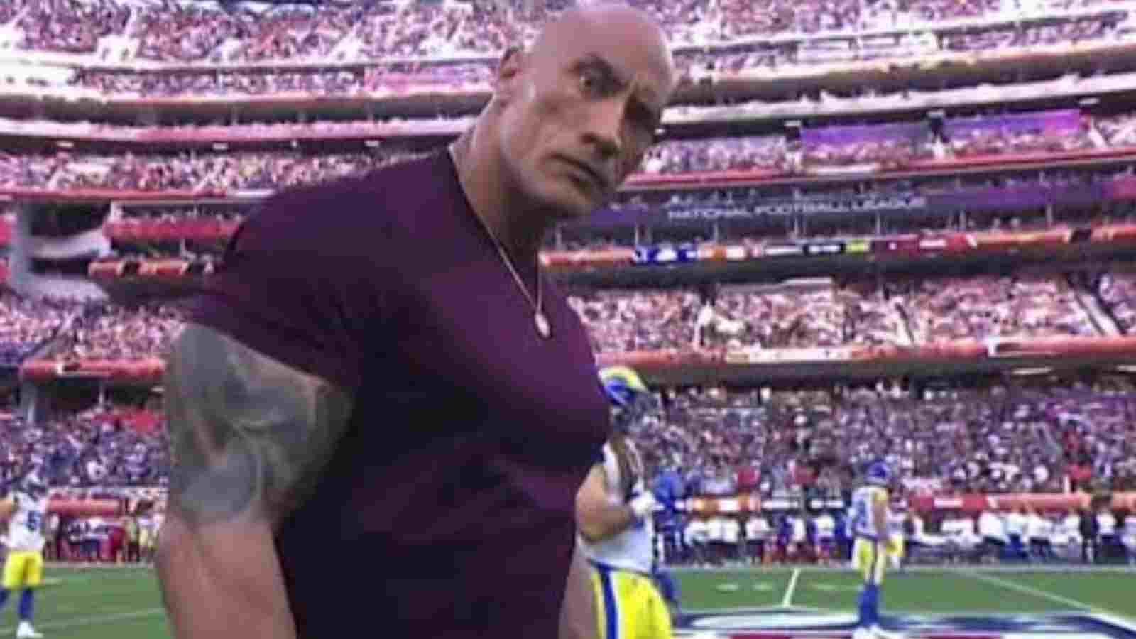 The crowd went CRAZY as The Rock kicked off the NFL season with his signature entry