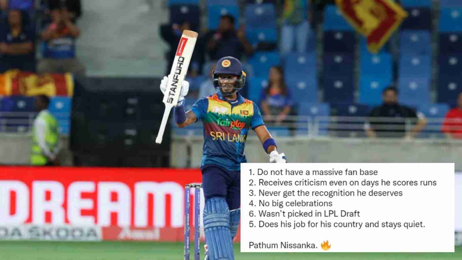 “What a talent”- Twitter reacts as Pathum Nissanka’s half-century helps Sri Lanka chase down easy target of 122 vs Pakistan