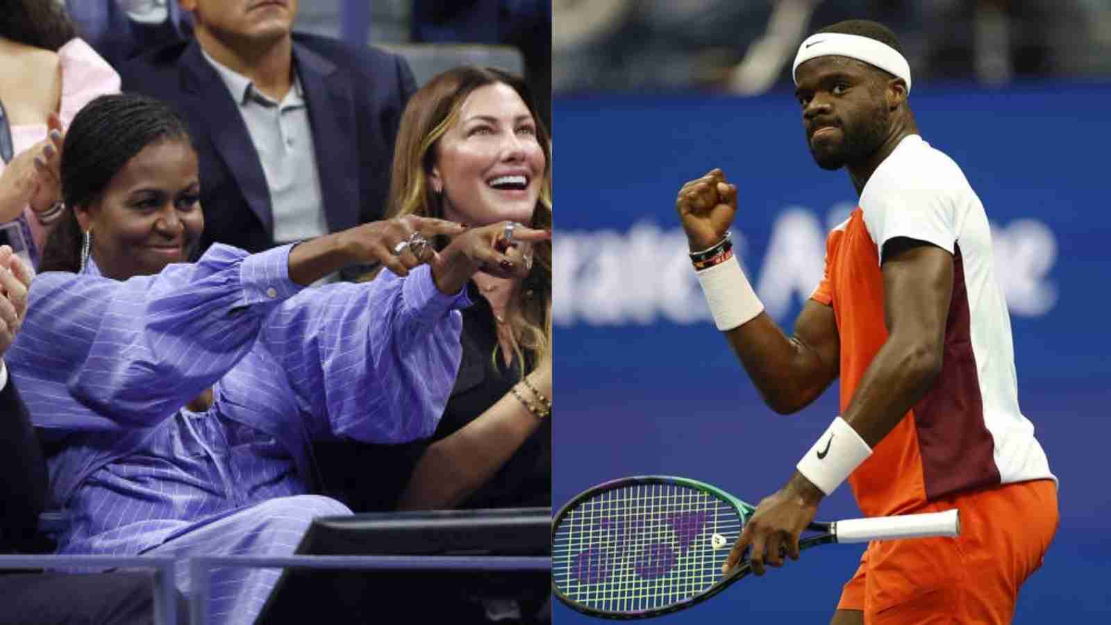 WATCH: Former first lady Michelle Obama visits the Arthur Ashe stadium to support Frances Tiafoe in a thrilling US Open semi-final