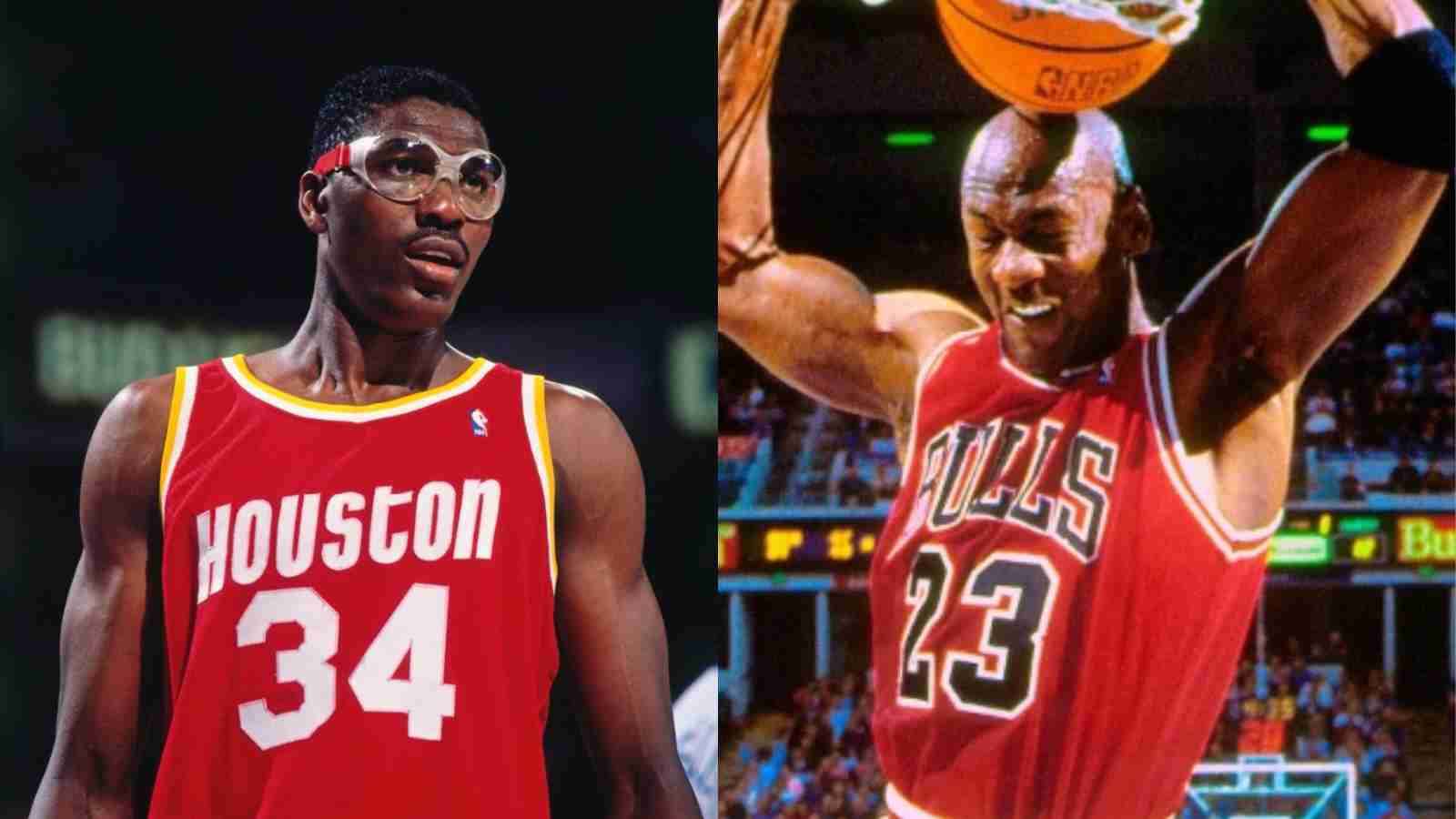 “He would jump first and decide mid air” Hakeem Olajuwon makes candid confession on why Michael Jordan will always be the GOAT