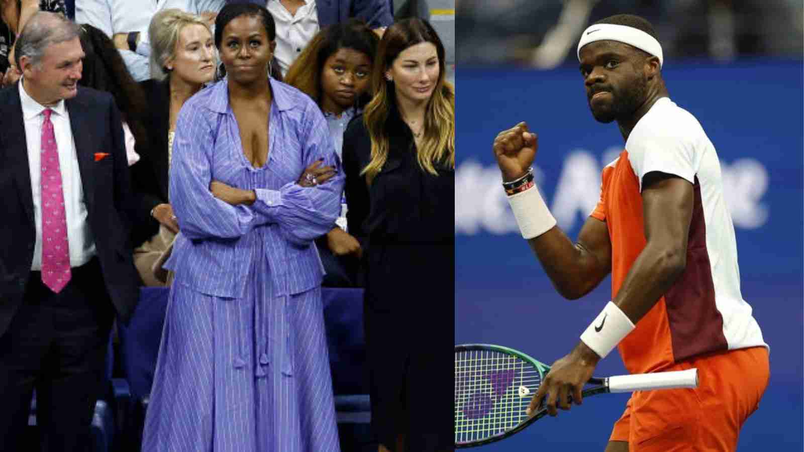 “Seeing her there was crazy” Frances Tiafoe admits to feeling surprised by witnessing Michelle Obama cheering for him during the US Open semi-finals