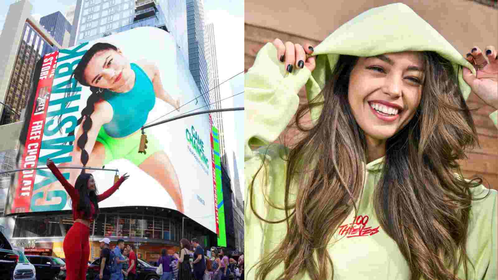 “I’m so big!”: Valkyrae announced as Gymshark global ambassador, featured on Times Square billboard