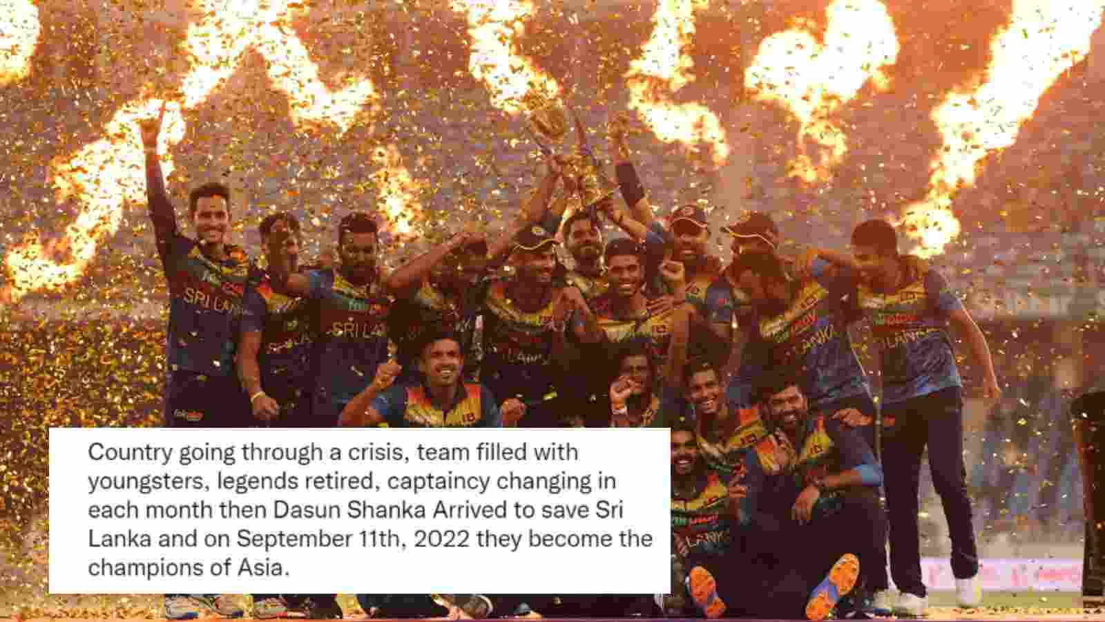 “Ab jake aaya mere bechain dil ko karar”-Twitter explodes with congratulations as Sri Lanka crowned Asia Cup CHAMPIONS for the 6th time by thrashing Pakistan