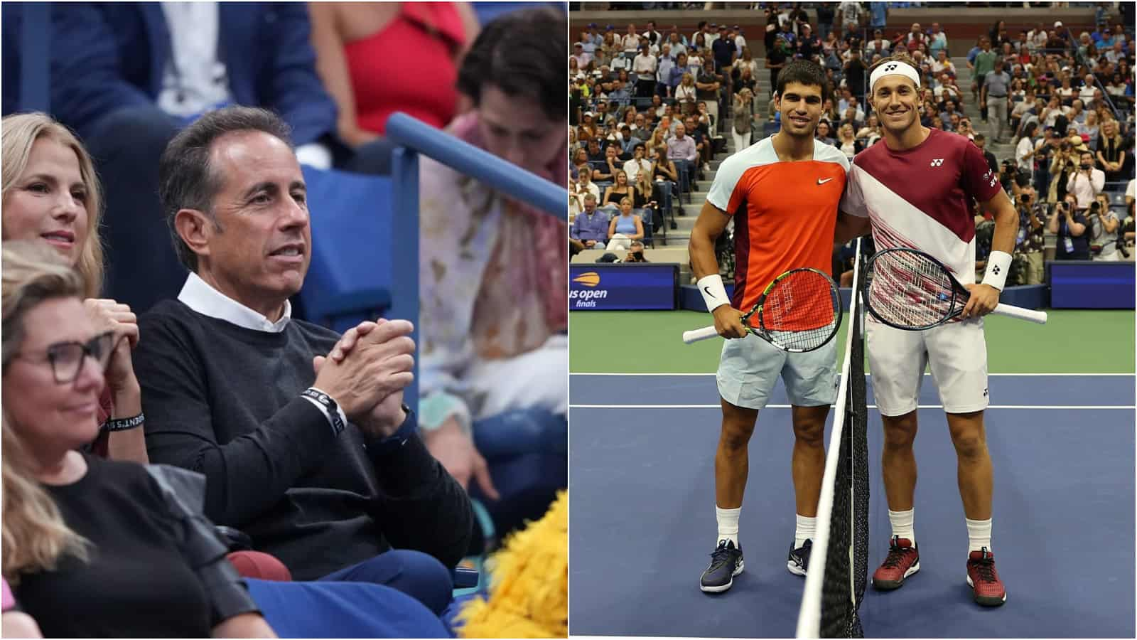 WATCH: Jerry Seinfield from the sitcom Seinfield visits the Arthur Ashe stadium to attend the US Open finals between Carlos Alcaraz and Casper Ruud