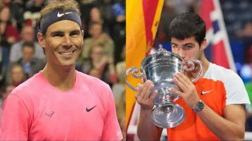 Rafael Nadal and Carlos Alcaraz