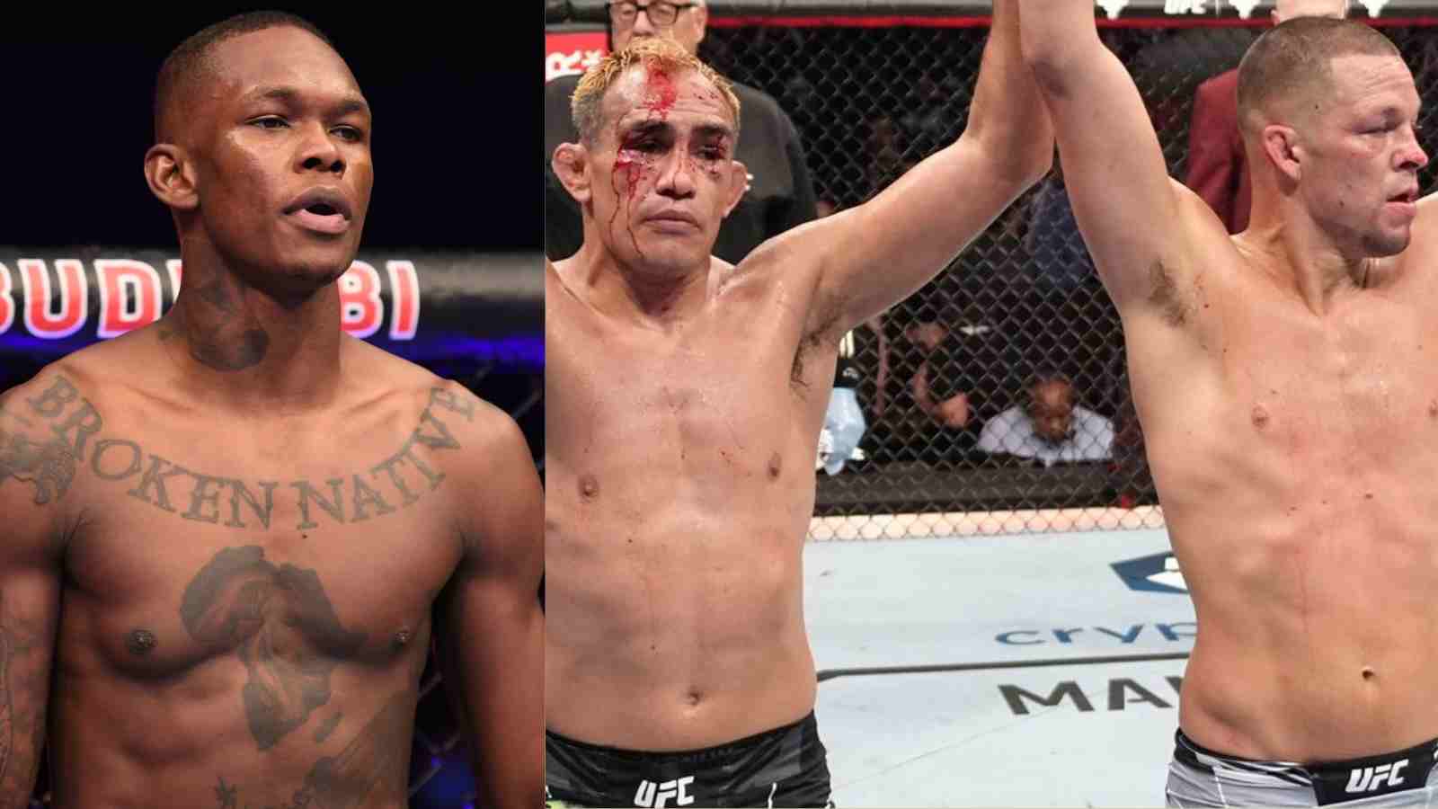 “F***ing great job, legends” Israel Adesanya reacts live to the INSANE UFC 279 card