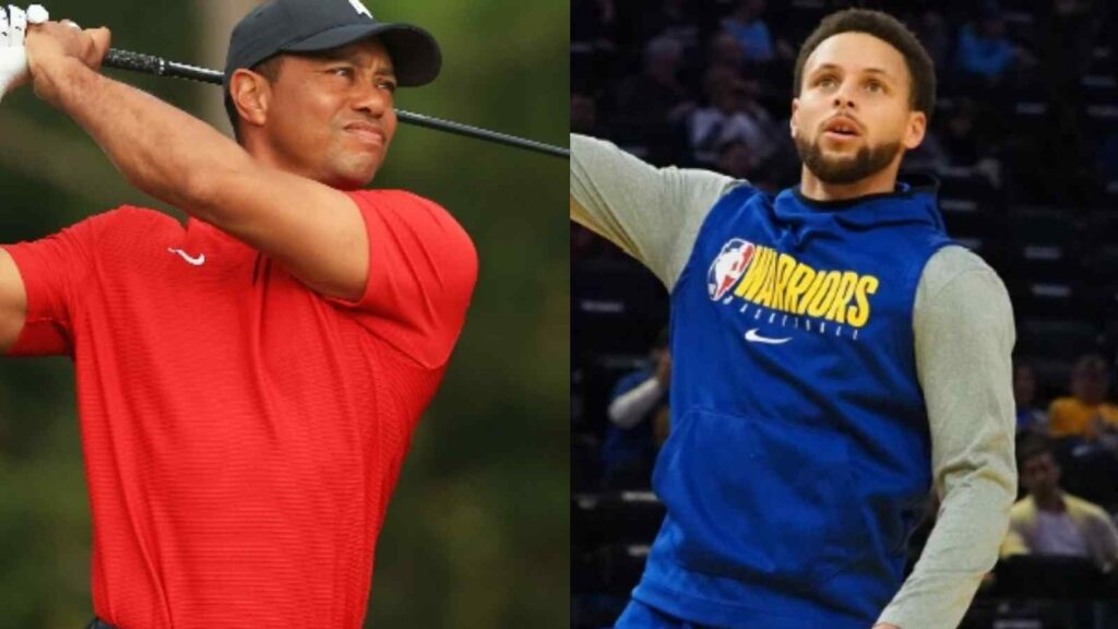 Tiger Woods and Stephen Curry