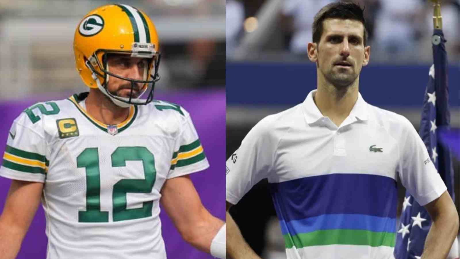 “Best f***ing player on the men’s side can’t play” Aaron Rodgers expresses his disappointment over Novak Djokovic’s absence at the US Open