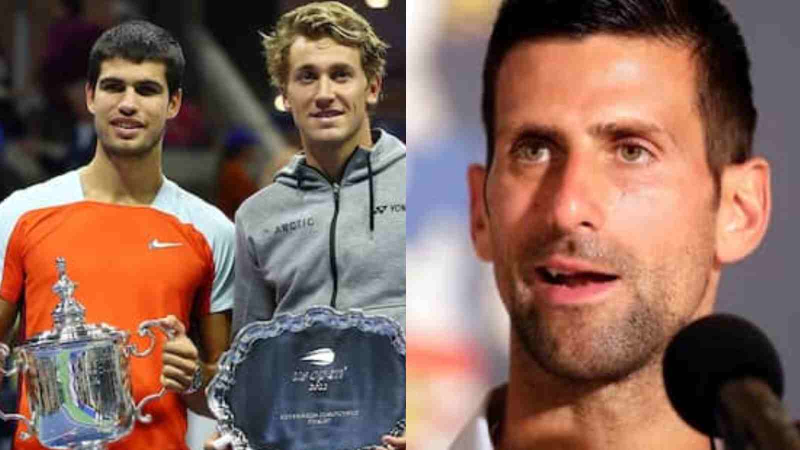 “Enhorabuena Carlos!” Novak Djokovic congratulates US Open victor Carlos Alcaraz and finalist Casper Ruud