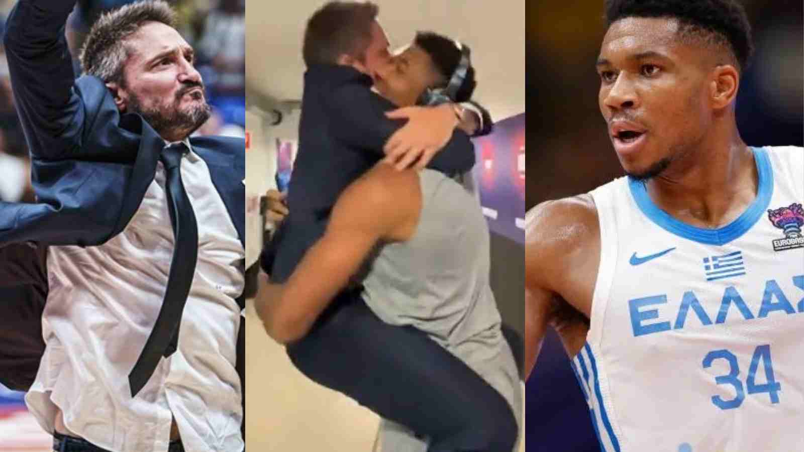 “Better love story than Twilight” – Basketball Twitter loses it after NBA MVP Giannis Antetokounmpo embraces “passionate” Italy coach