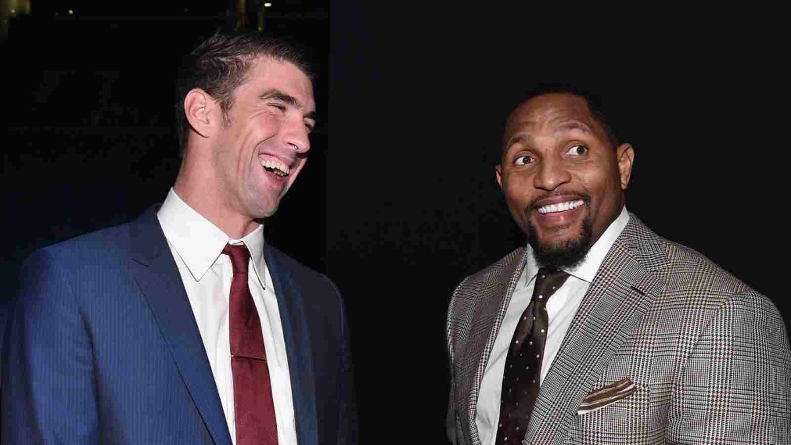 Michael Phelps gets emotional over best friend Ray Lewis’ charged up Hall of Fame speech