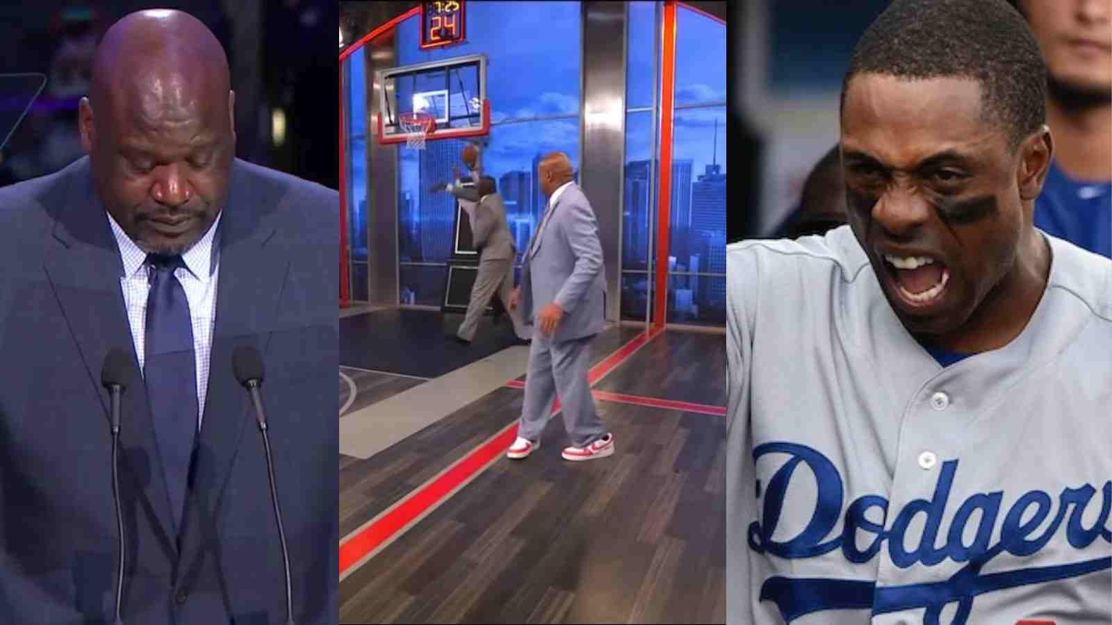 “Shaqtin’ a Bucket”: Former MLB outfielder Curtis Granderson humiliated NBA legend Shaquille O’Neal on Live TV