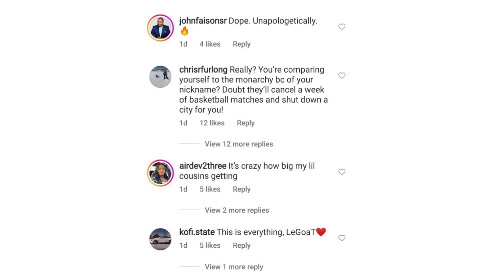 NBA Fans reacting to LeBron James’ post