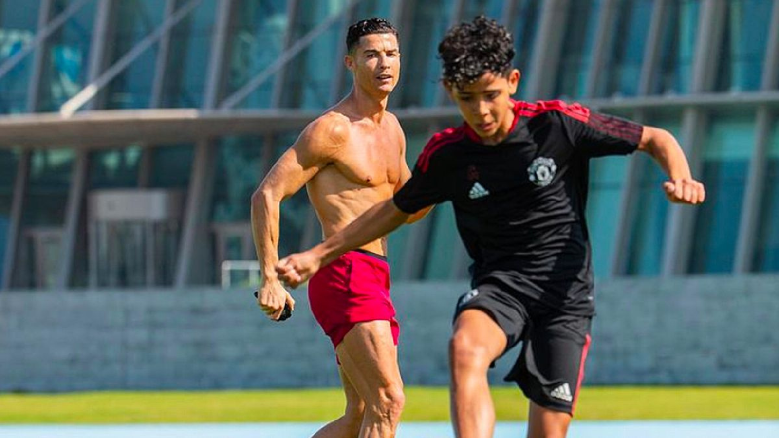 WATCH: Cristiano Ronaldo Jr. follows father’s footsteps and shows incredible skills in training