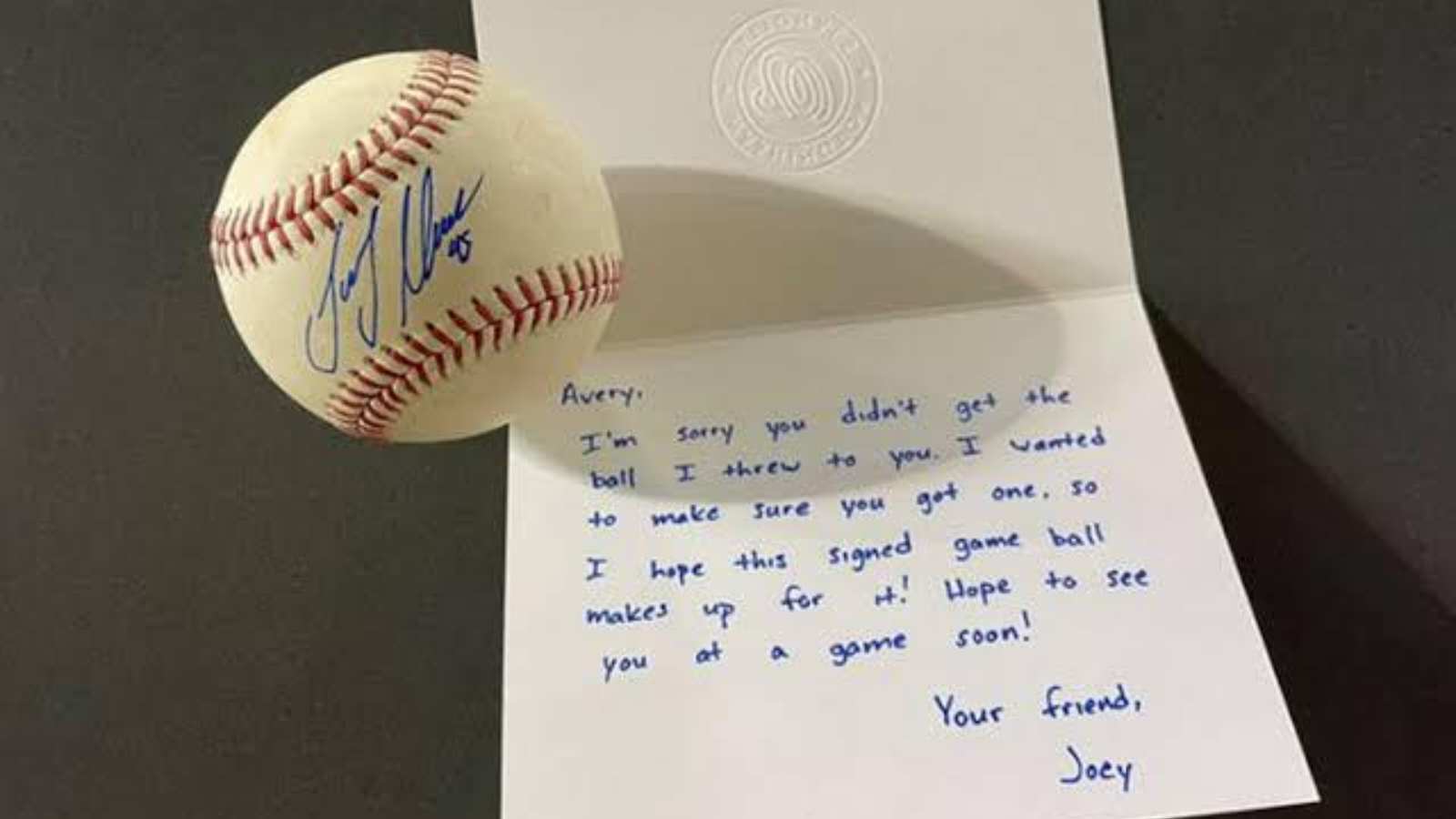 Washington Nationals, Joey Meneses send heart touching gesture towards young fan after unfortunate incident