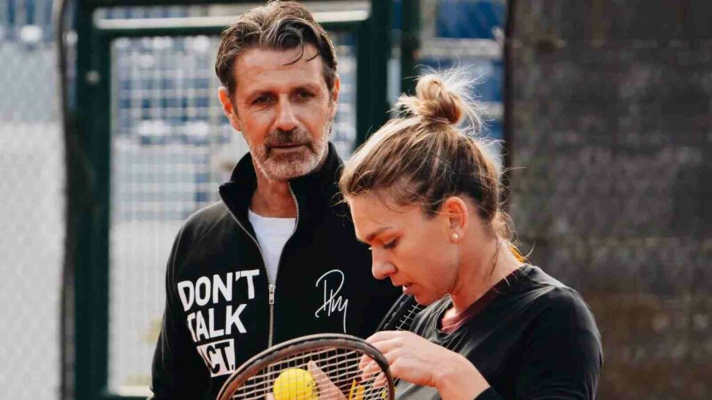 Patrick Mouratoglou and Simona Halep