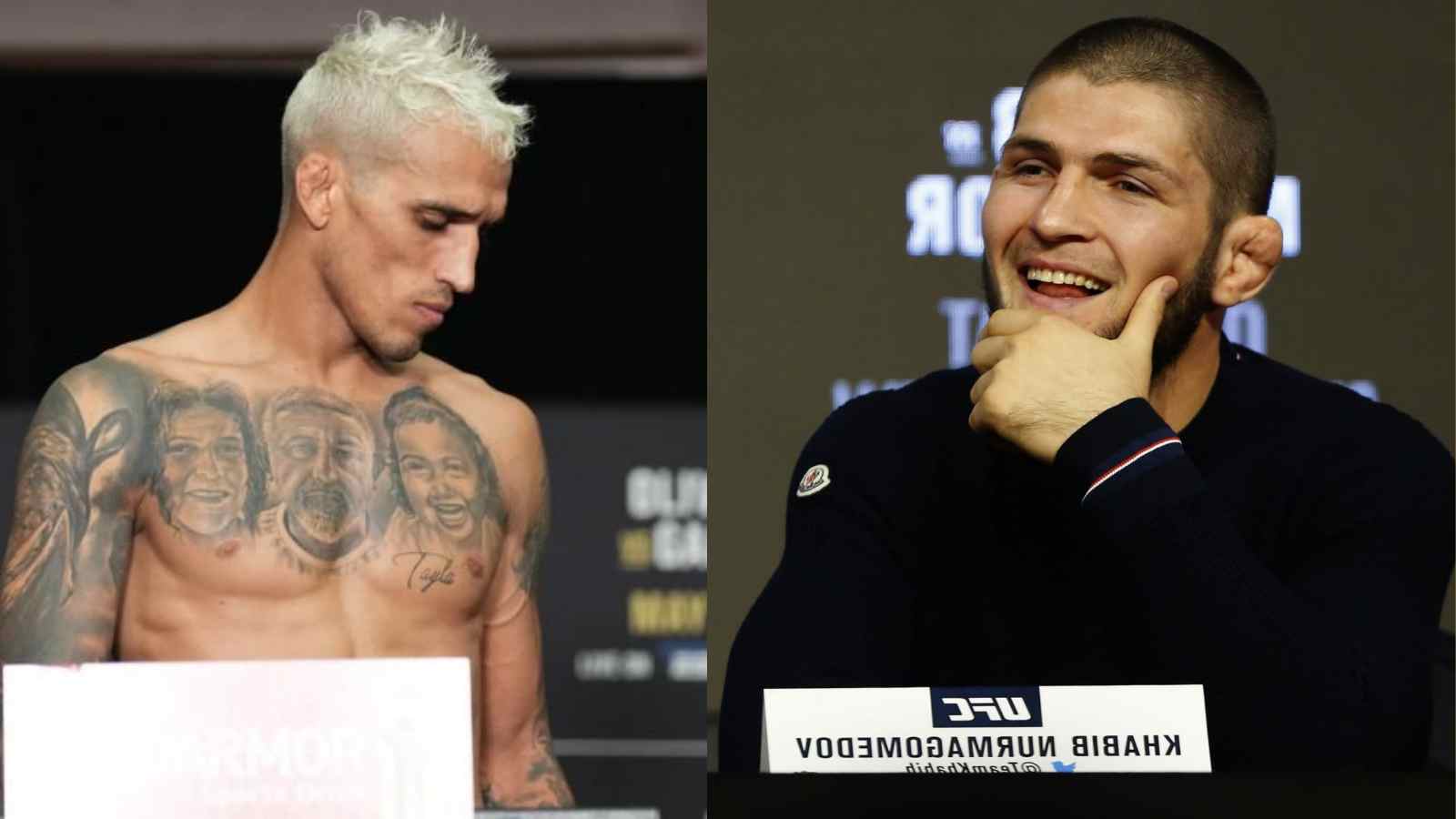 “Charles Oliveira will not show up” – Khabib Nurmagomedov INSULTS Brazilain lightweight ahead of UFC 280 title fight