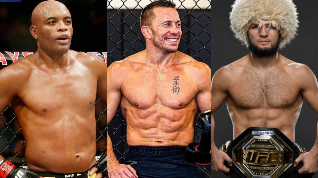 Anderson Silva- Georges St-Pierre- Khabib Nurmagomedov