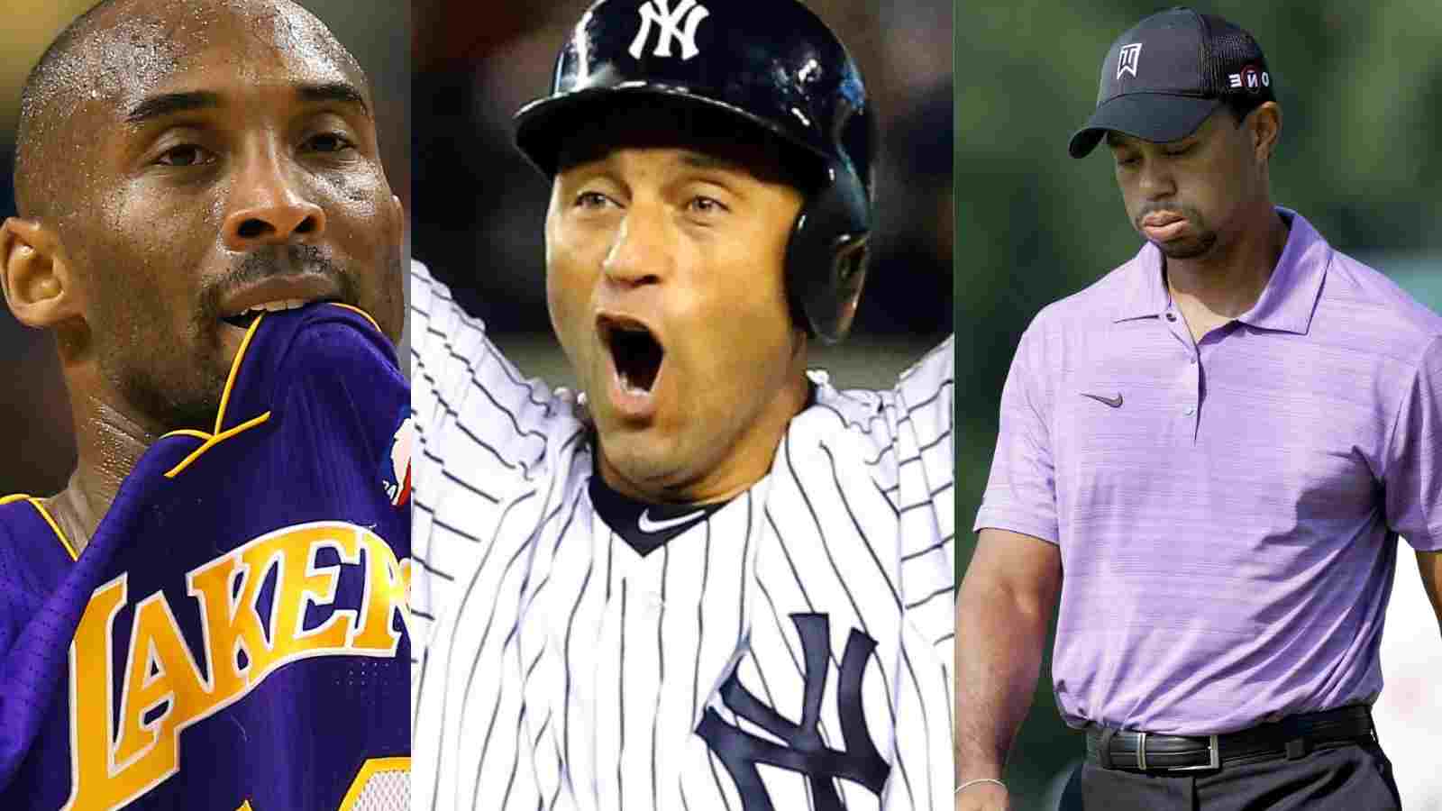 “He was a phenomenon,”Derek Jeter bulldozed Kobe Bryant and Tiger Woods as No.1 on AMERICA’s center stage