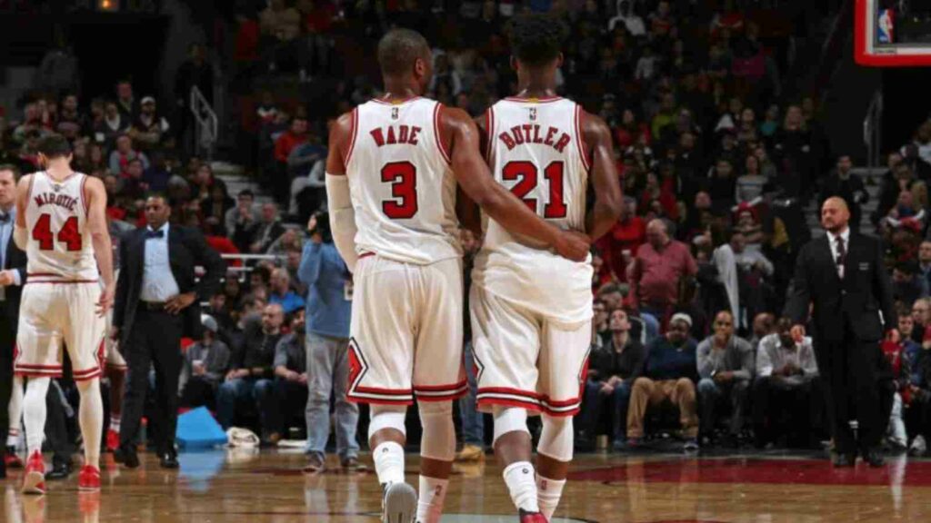 Jimmy Butler and Dwyane Wade