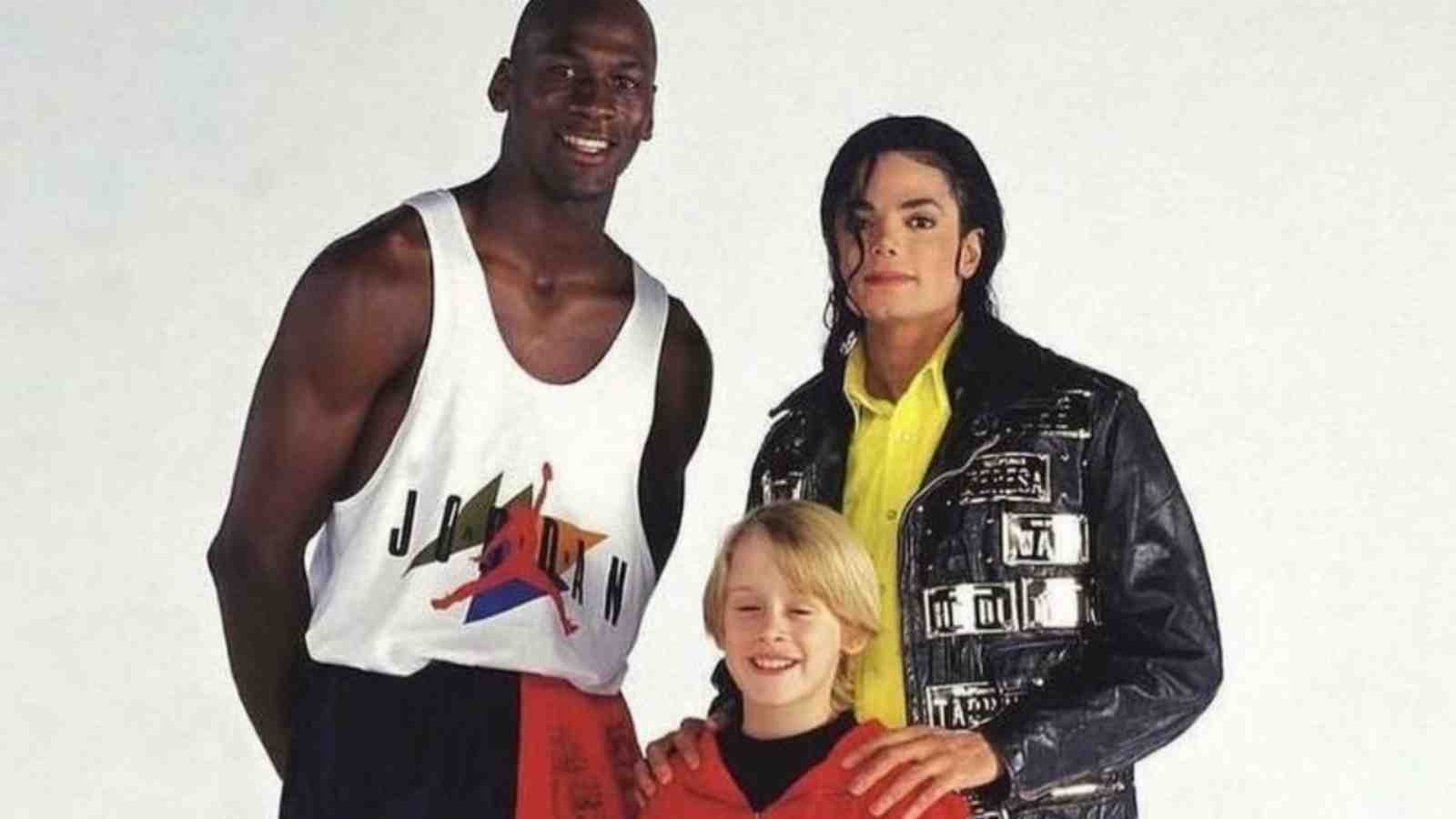 Michael Jordan, Macaulay Culkin and Michael Jackson 