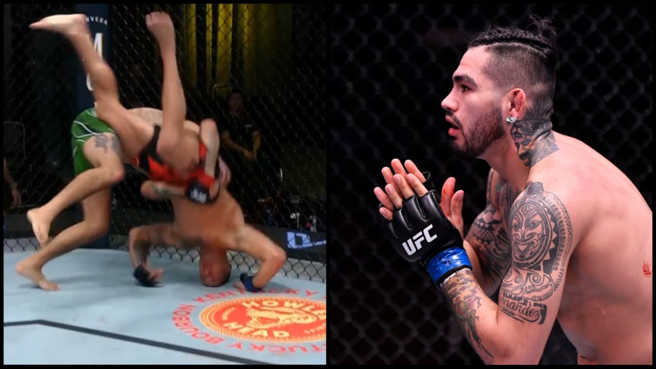 WATCH: Brutal Headslam by Anthony Hernandez tears down the octagon at UFC Vegas 60