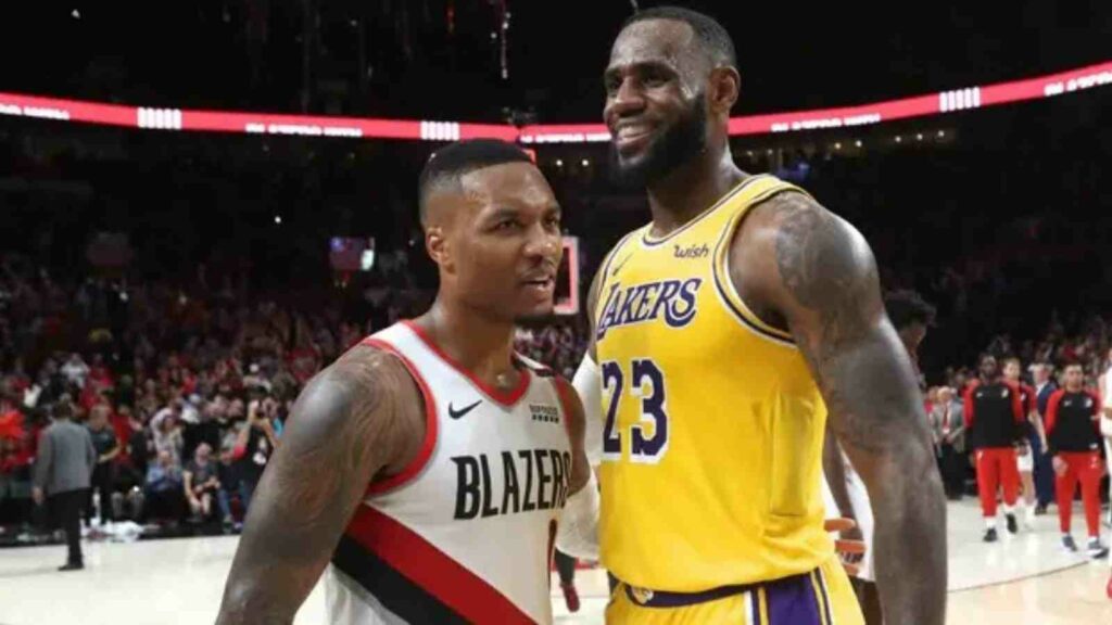 Damian Lillard and LeBron James