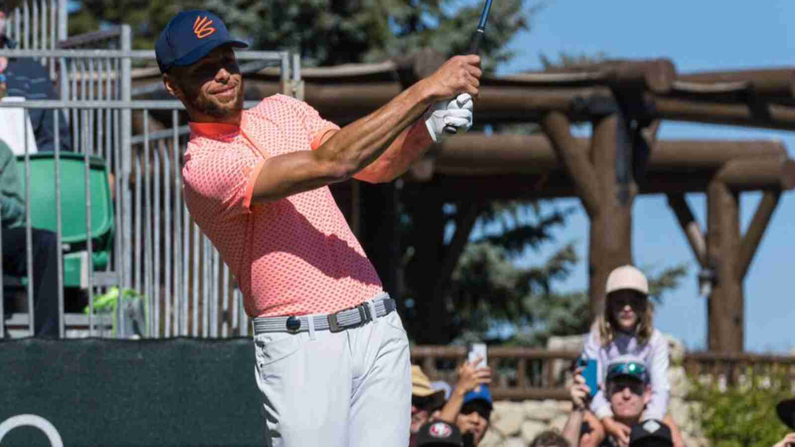 “He is f**king unique” Stephen Curry goes from knocking long range ‘three-pointers’ to ‘hole-in-1’