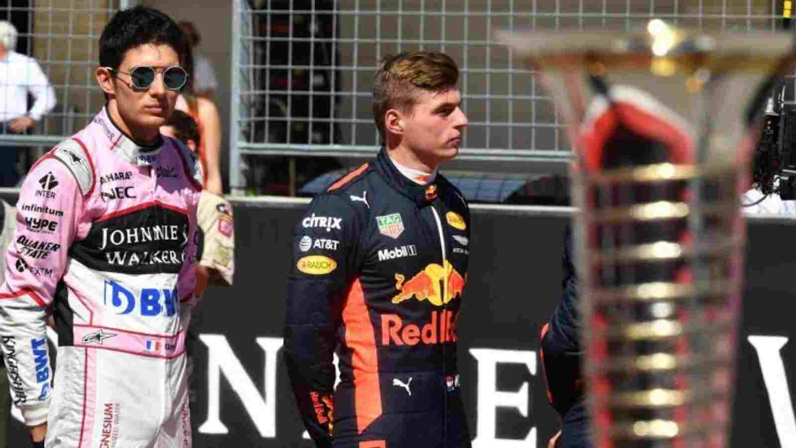 Esteban Ocon and Max Verstappen 