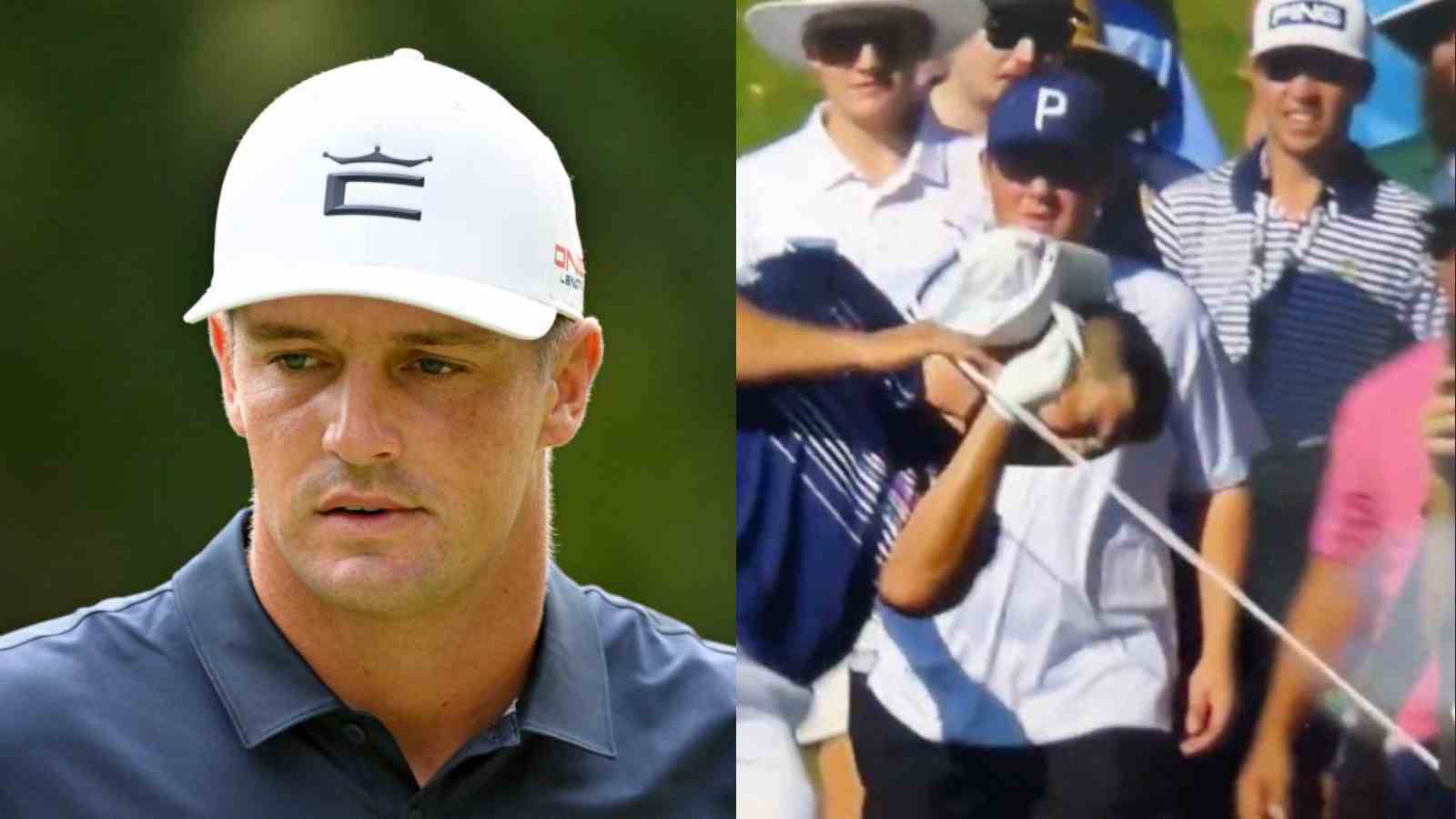 Bryson DeChambeau engages with rope face-first in horrifying manner, goes down but not out