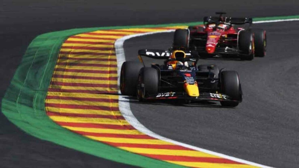 Red Bull and Ferrari at the 2022 F1 Belgian GP at Spa

Formula 1