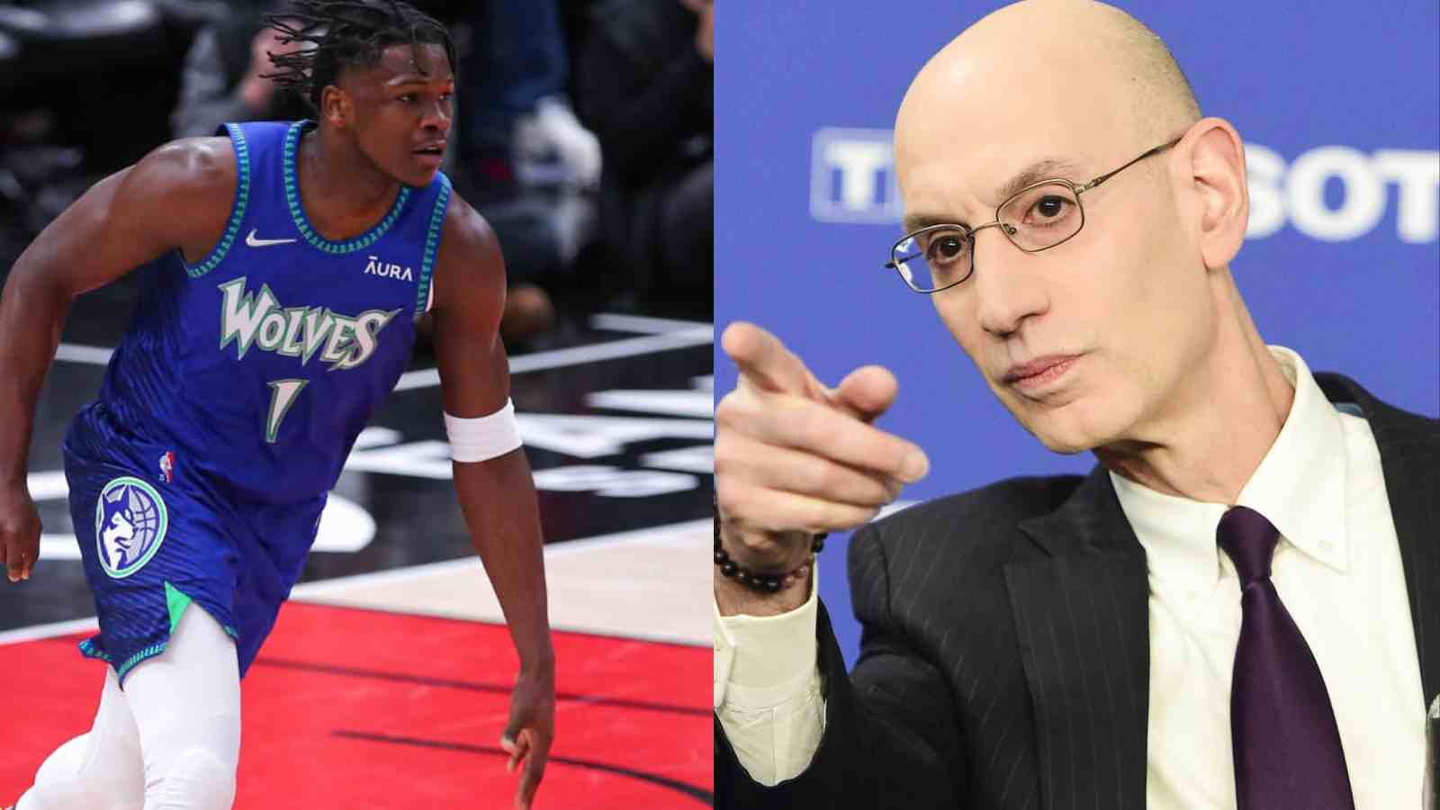 “Kevin Durant was charged $50,000” Adam Silver, NBA emerge as hypocrites for leniency shown towards Anthony Edwards’ HOMOPHOBIC attitude