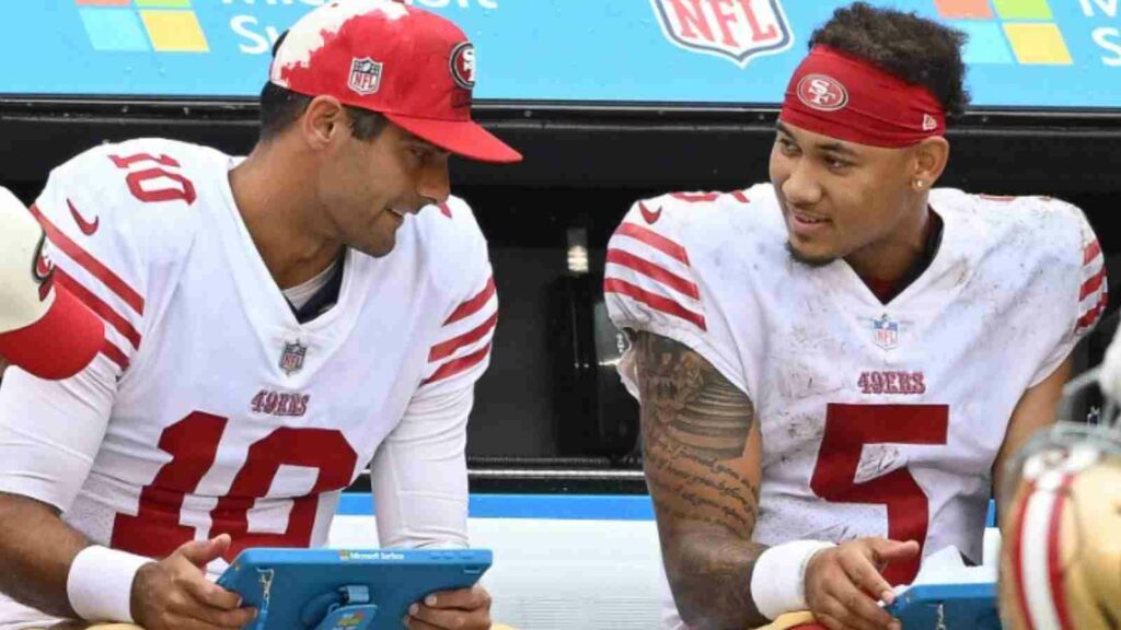 Jimmy Garoppolo and Trey Lance