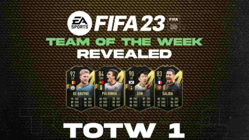 FIFA 23: De Bruyne and Son Feature as Team of the Week 1 Squad Goes Live