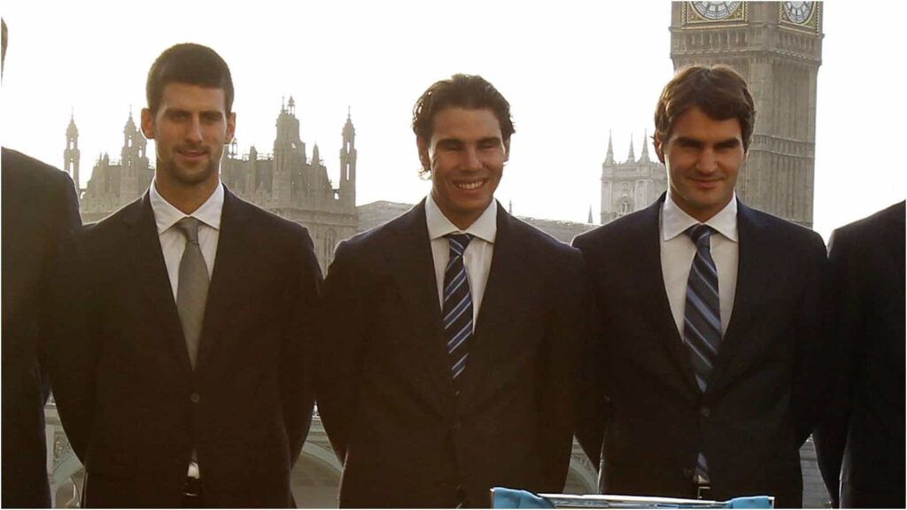 Novak Djokovic, Rafael Nadal, Roger Federer - IMAGO / Insidefoto