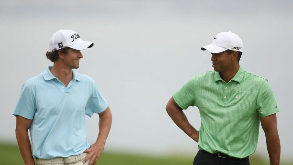 Tiger Woods and Adam Scott.