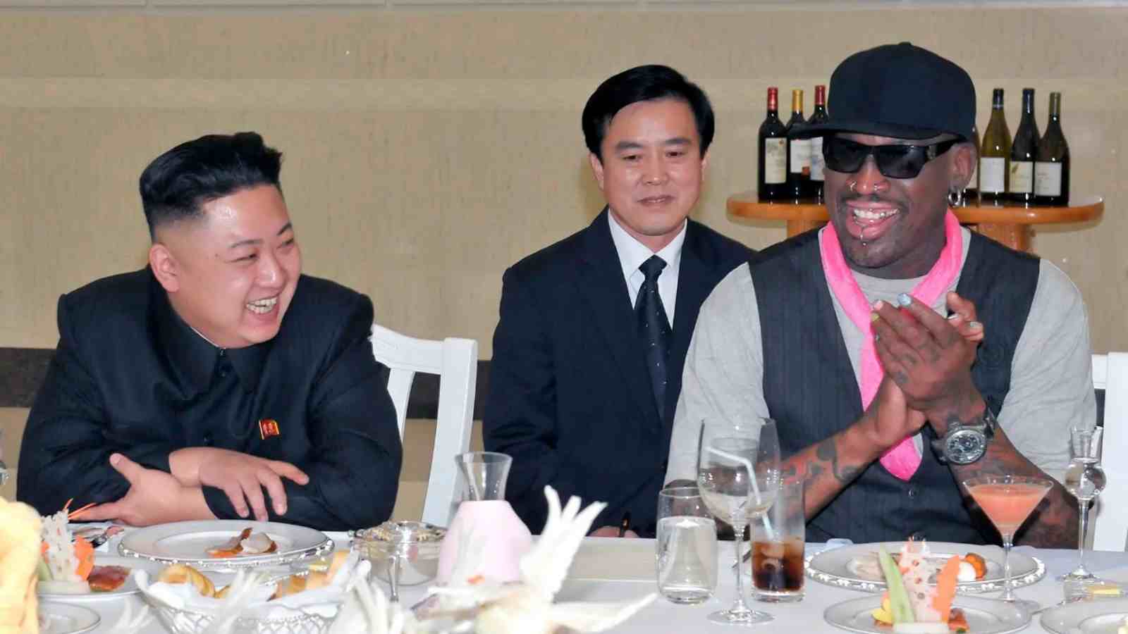 Kim Jong Un and Dennis Rodman in 2013