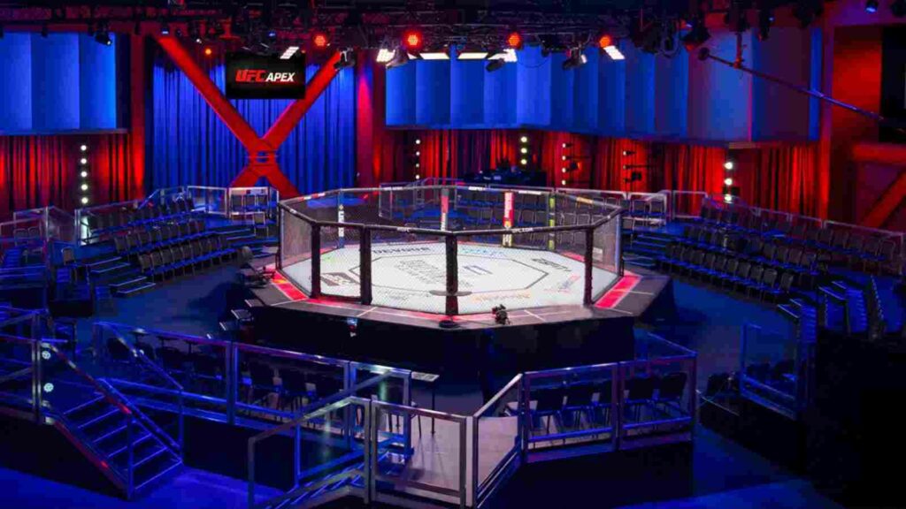 The UFC Apex, which houses the octagon in all its glory