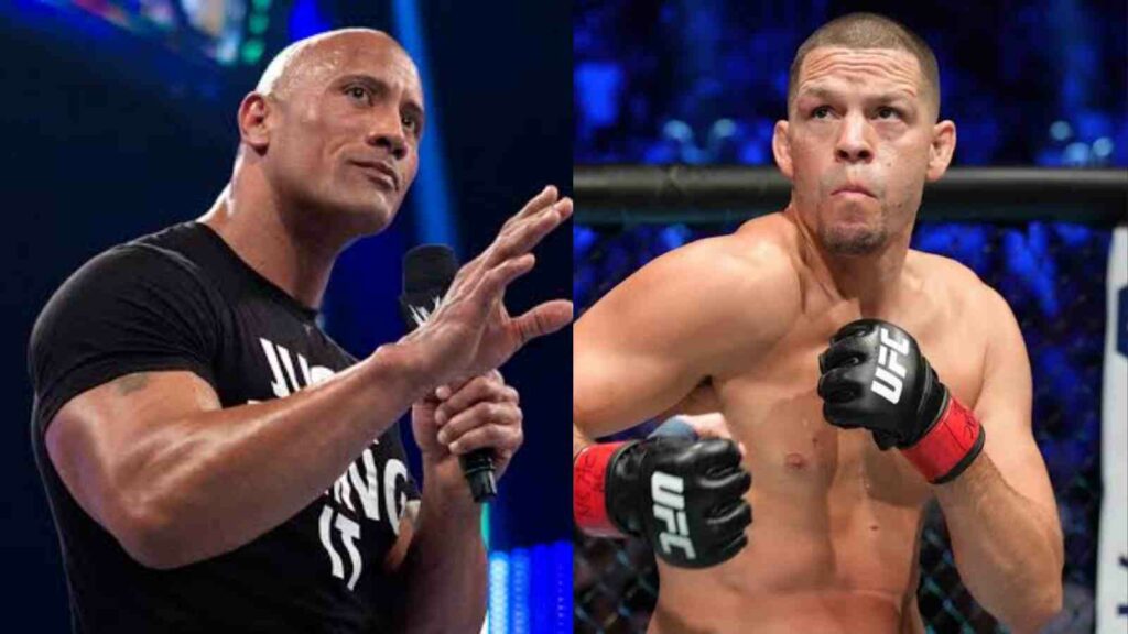 The Rock and Nate Diaz